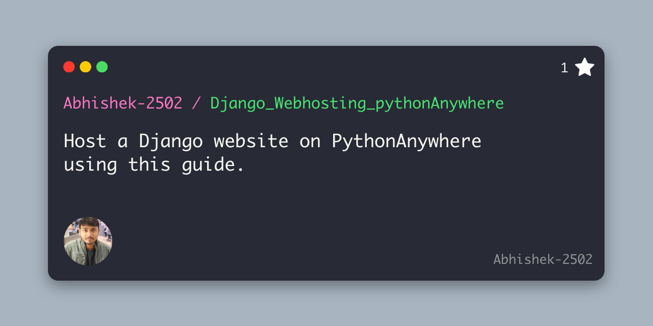 Webhosting pythonanywhere