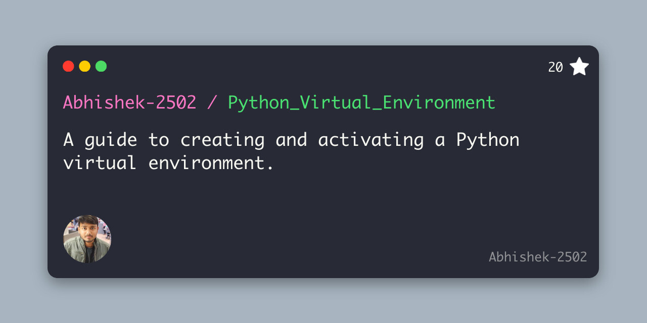 python virtual environment