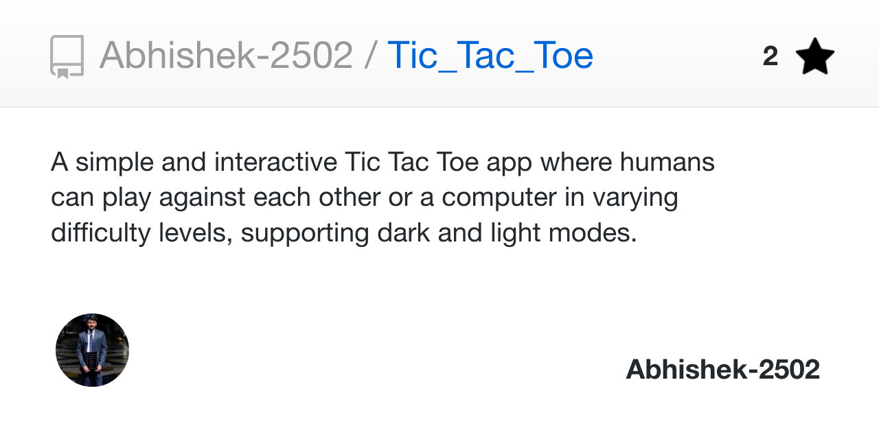 Tic Tac Toe